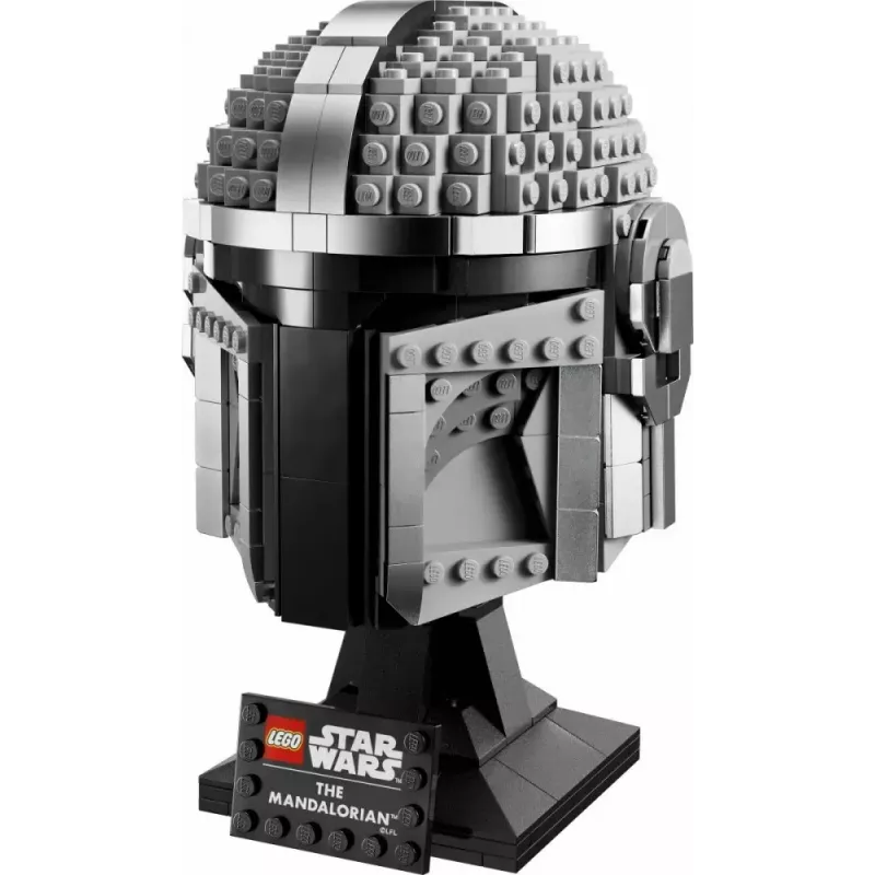 Juguete de construcción LEGO Casco Mandaloriano 75328 — modelo de exposición Star Wars, pieza de coleccionista para construir, 584 piezas, edad 18+