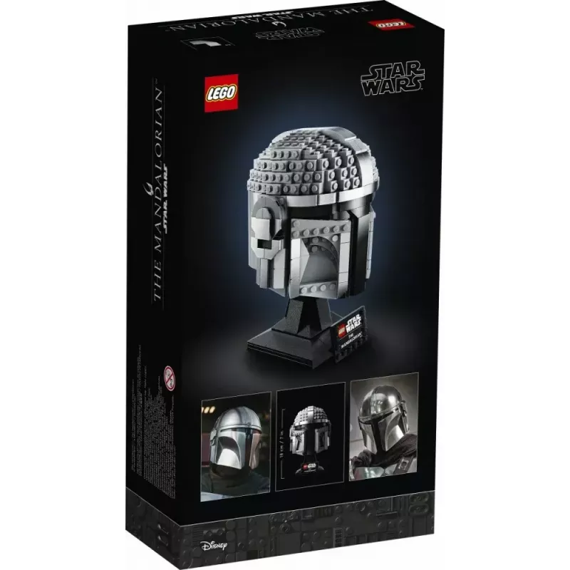 Juguete de construcción LEGO Casco Mandaloriano 75328 — modelo de exposición Star Wars, pieza de coleccionista para construir, 584 piezas, edad 18+