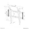 Soporte de pared para TV Neomounts WL35-550BL14 40-75 pulgadas - inclinable - instalación sencilla