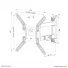 Soporte de pared para TV Neomounts WL40-550BL14 40-55 pulgadas - totalmente móvil - montaje sencillo
