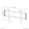 Soporte de pared para TV Neomounts WL35-550BL16 42-86 pulgadas – inclinable – montaje sencillo