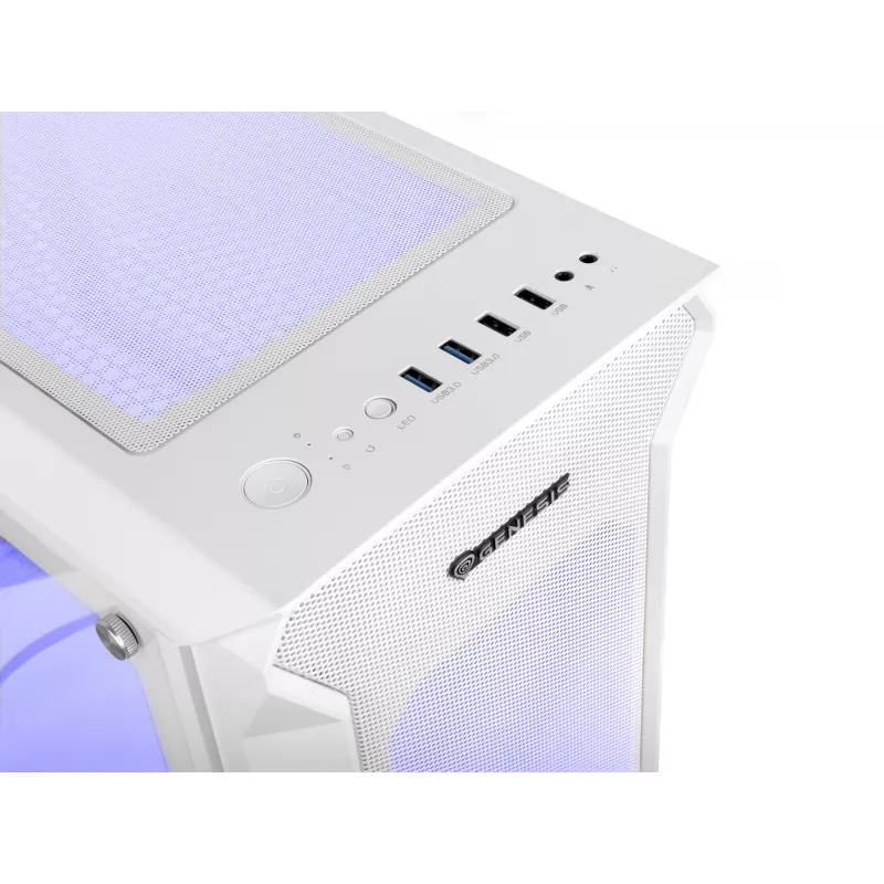 GENESIS Irid 505 ARGB Midi Tower Blanco
