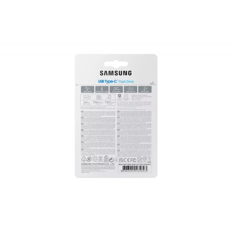 Samsung MUF-128DA Unidad flash USB 128 GB USB Type-C 3.2 Gen 1 (3.1 Gen 1) Azul