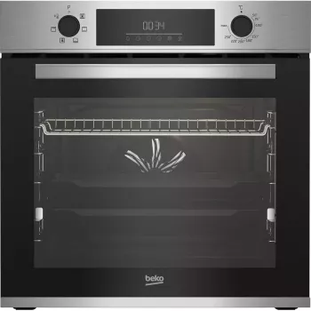 Horno eléctrico empotrable BEKO BBIE123001XD, 72 L, acero inoxidable, control táctil, limpieza por vapor, grill, guía telescópica
