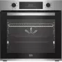 Horno eléctrico empotrable BEKO BBIE123001XD, 72 L, acero inoxidable, control táctil, limpieza por vapor, grill, guía telescópica