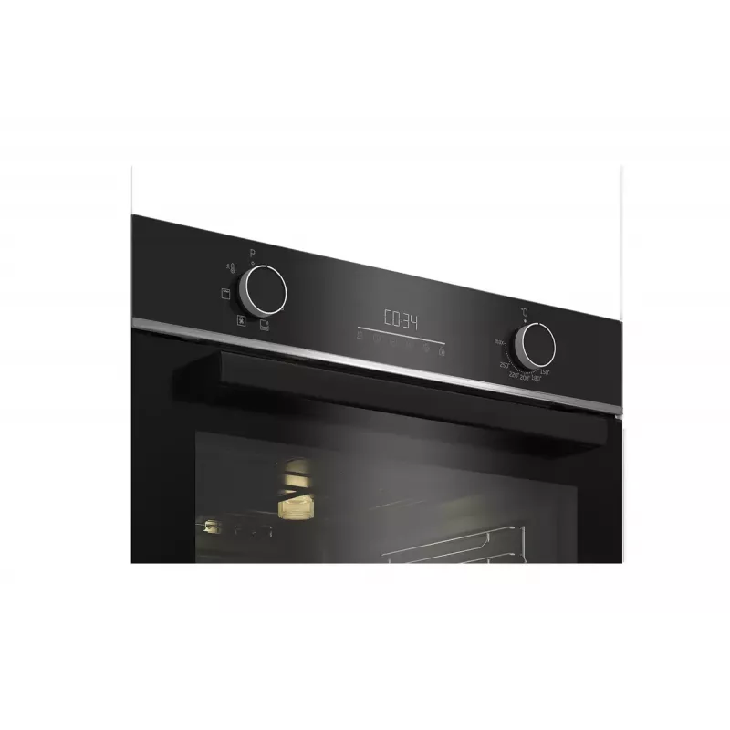 Horno eléctrico empotrable BEKO BBIE17301BD, 72 L, aire caliente, grill, limpieza por vapor, acero inoxidable