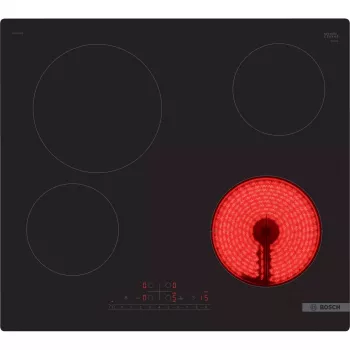 Bosch Serie 6 PKE611FP2E Placa de cocción Negra empotrable 60 cm placa vitrocerámica 4 zona(s)