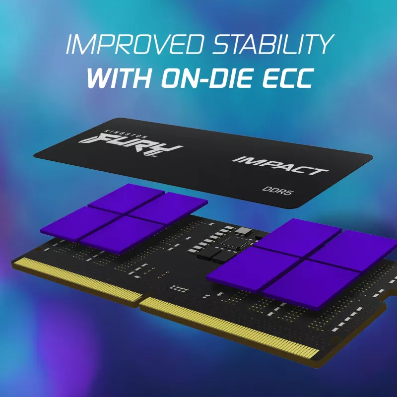 Kingston Technology FURY 32GB 4800MT/s DDR5 CL38 SODIMM (Kit de 2) Impact