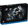 Modelo de moto LEGO Technic BMW M1000RR 42130 con motor detallado y suspensión funcional