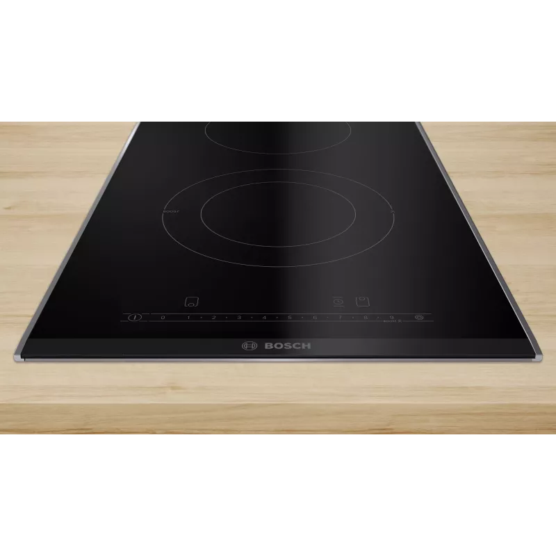 Placa de cocción Bosch Serie 6 PKF375FP2E Negra De empotrar 30 cm Placa vitrocerámica 2 zonas de cocción