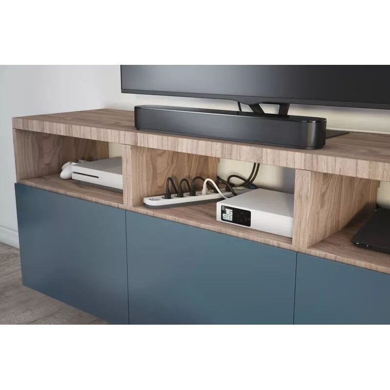 Regleta de alimentación Legrand 049430 2 m 8 tomas de corriente para interior Negro