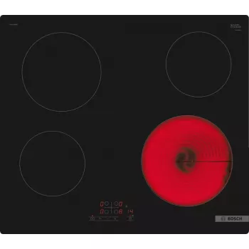 Placa de cocción Bosch Serie 4 PKE611BB2E Negra De empotrar 60 cm Placa vitrocerámica 0 zonas