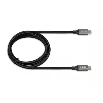 Cable USB-C a USB-C IBOX IKUMTC31G2 USB 3.2 Gen 2, 1 m, negro