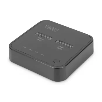 Estación de acoplamiento Digitus para doble SSD M.2 NVMe USB-C con función de clonación sin conexión