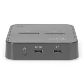 Estación de acoplamiento Digitus para doble SSD M.2 NVMe USB-C con función de clonación sin conexión