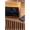 Radio portátil Adler AD 1184 con sintonizador digital DAB+/FM/AM, Bluetooth 5.0, 15W, SD/USB, despertador, negro/madera