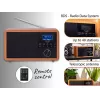 Radio portátil Adler AD 1184 con sintonizador digital DAB+/FM/AM, Bluetooth 5.0, 15W, SD/USB, despertador, negro/madera