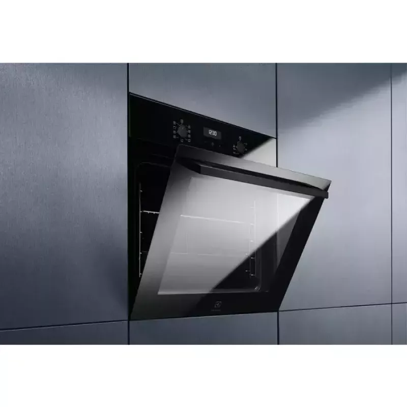 Horno eléctrico integrable Electrolux EOF5C50BZ, 65 L, limpieza catalítica, 8 programas, clase A, negro