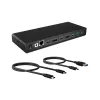 ICY BOX IB-DK2245AC cableado USB 3.2 Gen 1 (3.1 Gen 1) Type-C negro
