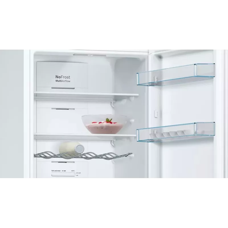 Bosch KGN36VWED frigorífico combi, de libre instalación, NoFrost, 237 l + 89 l, 186 cm, clase energética E, blanco