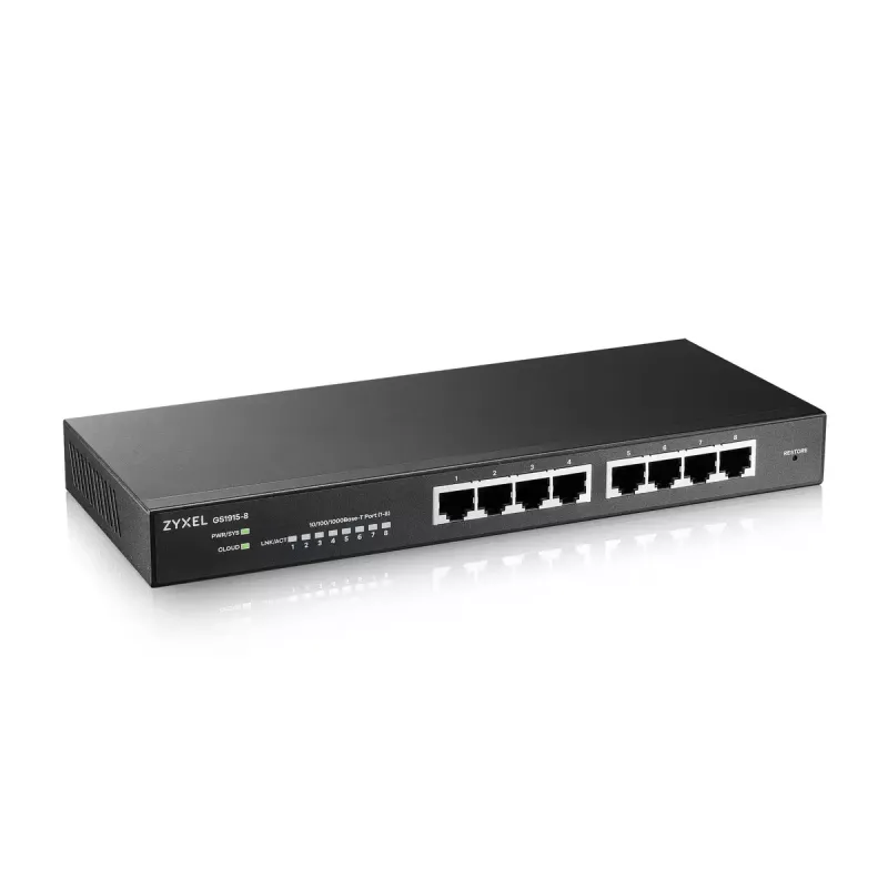 Zyxel GS1915-8 Managed L2 Gigabit Ethernet (10/100/1000) Negro