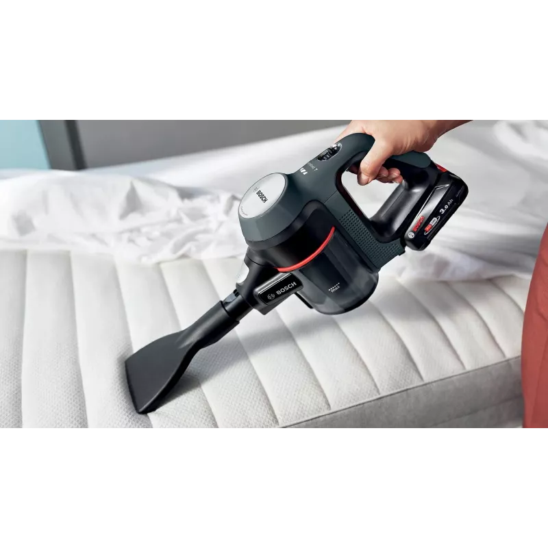 Bosch BBS712A Aspirador de batería / escoba eléctrica Aspirador de palo 2 en 1 Batería En seco Filtro higiénico Sin bolsa 0,3 L Grafito