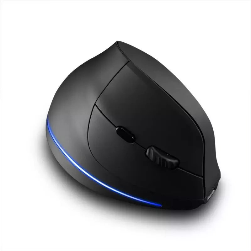 Ratón vertical inalámbrico MEDIA-TECH MT1123, negro, 2400 DPI, 5 botones, receptor RF-USB