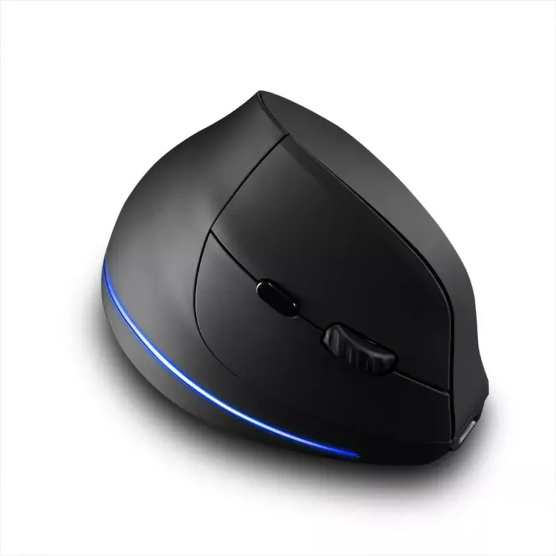 Ratón vertical inalámbrico MEDIA-TECH MT1123, negro, 2400 DPI, 5 botones, receptor RF-USB