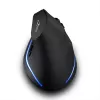 Ratón vertical inalámbrico MEDIA-TECH MT1123, negro, 2400 DPI, 5 botones, receptor RF-USB