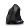 Ratón vertical inalámbrico MEDIA-TECH MT1123, negro, 2400 DPI, 5 botones, receptor RF-USB