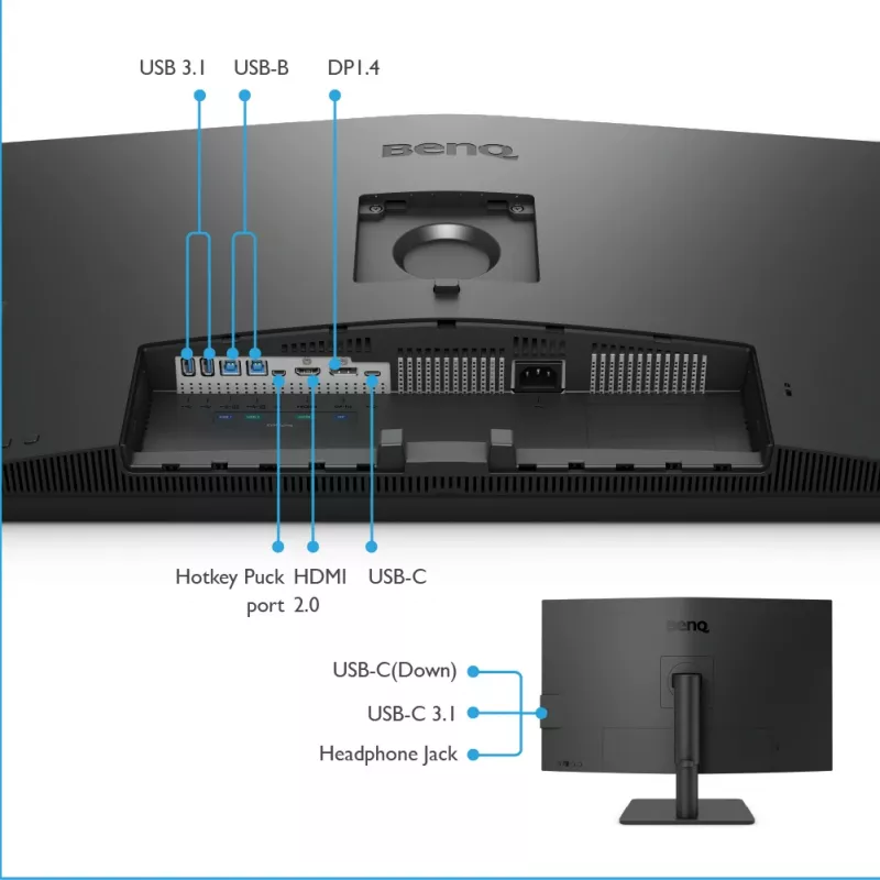 BenQ PD3205U Monitor de ordenador 80 cm (31,5 inch) 3840 x 2160 píxeles 4K Ultra HD LCD Negro