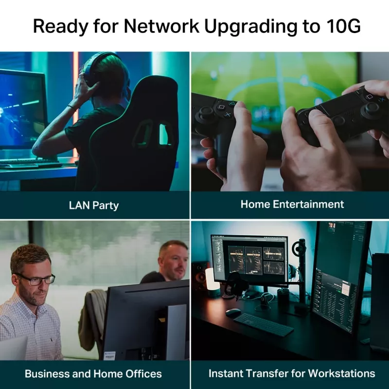 Switch no gestionado TP-Link TL-SX105 5 puertos 10G sobremesa