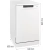 Lavavajillas independiente Gorenje GS520E15W — 9 cubiertos, 47 dB, 448×600×845 mm, 9 L/ciclo