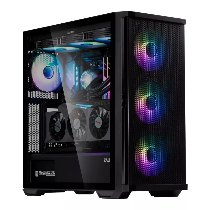 Caja PC Zalman Z10 DUO Midi Tower negra