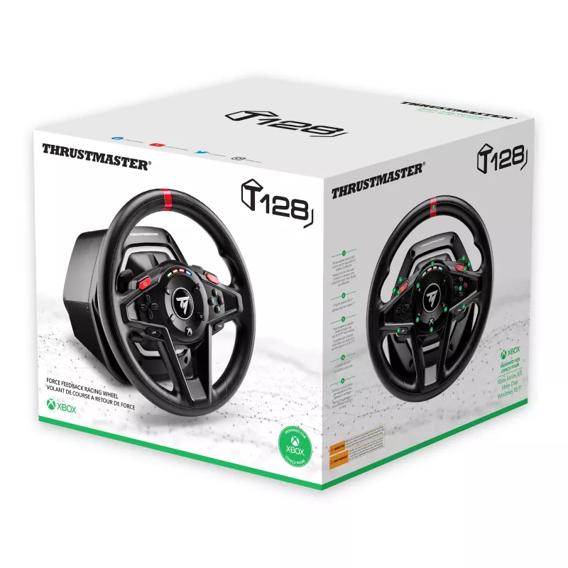 Thrustmaster T128 negro USB Volante + pedales analógico PC 4460184