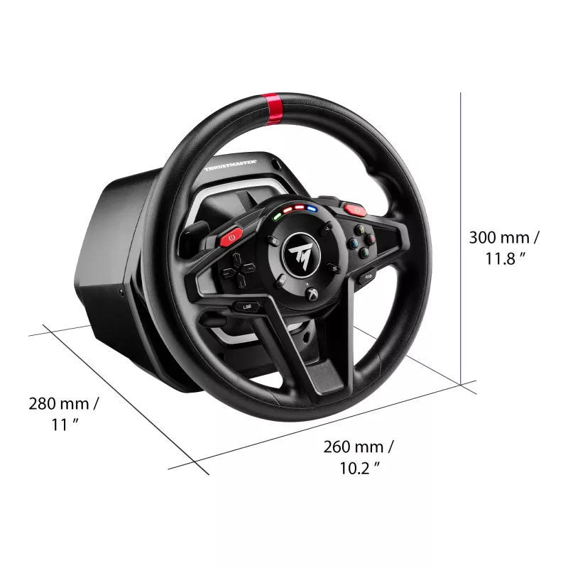 Thrustmaster T128 negro USB Volante + pedales analógico PC 4460184