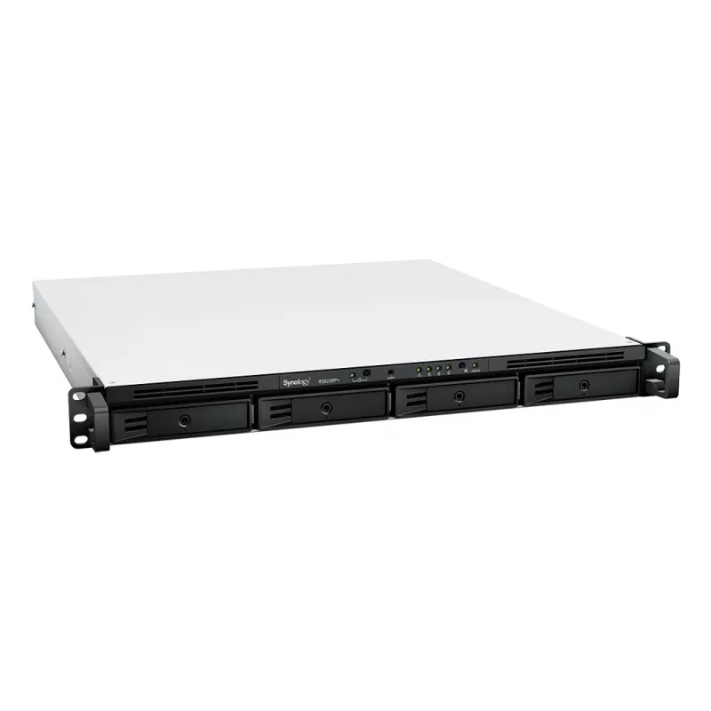 Servidor NAS Synology Rack Station RS822RP+ 1U 4 bahías Barebone con fuente de alimentación redundante