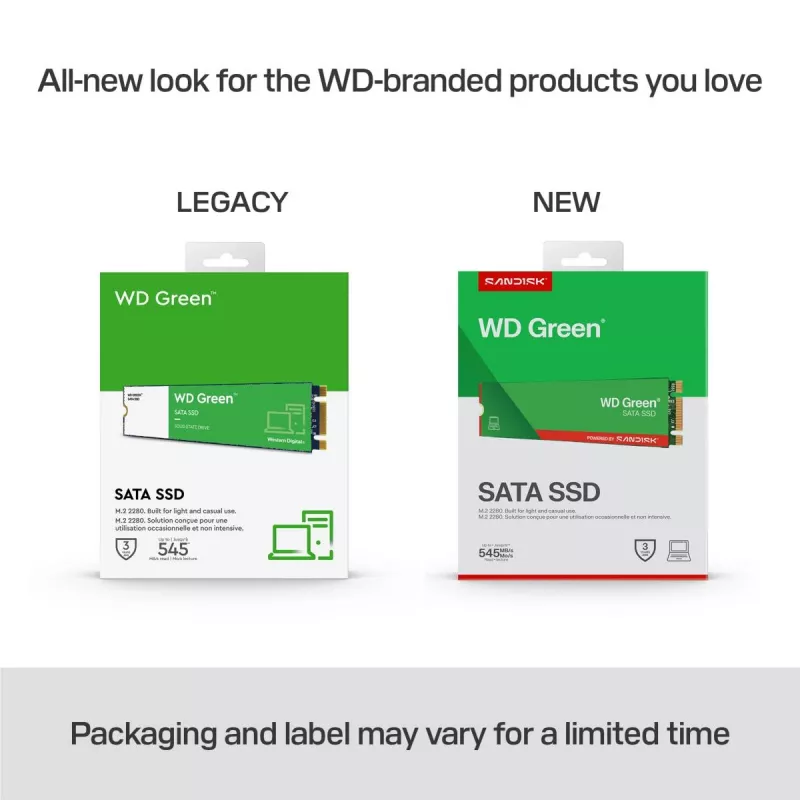 SSD WESTERN DIGITAL – WD Green – 240 GB – SATA 6 Gb/s – M.2 2280