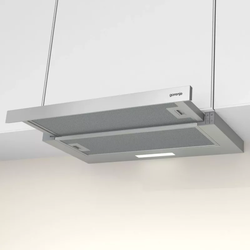 Campana extractora integrable Gorenje TH62E3X, filtro de aluminio, nivel de ruido: medio