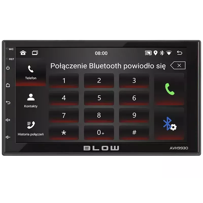 BLOW AVH-9930 autorradio 2DIN, pantalla táctil de 7", GPS, Android 11, Bluetooth, negro