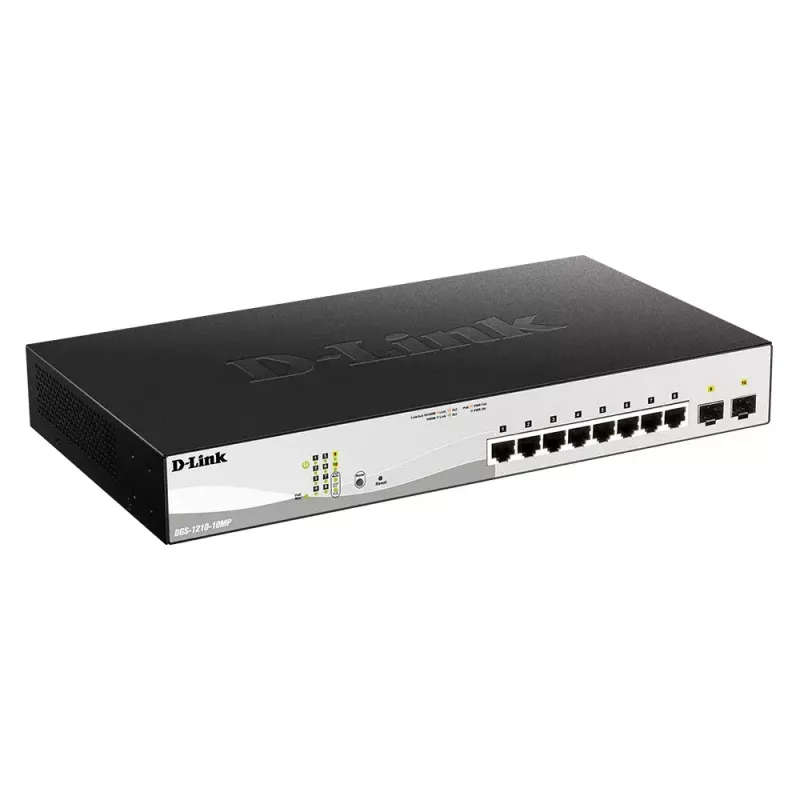 D-Link DGS-1210-52MP Switch gestionado L2 Gigabit Ethernet (10/100/1000) Power over Ethernet (PoE) negro, gris