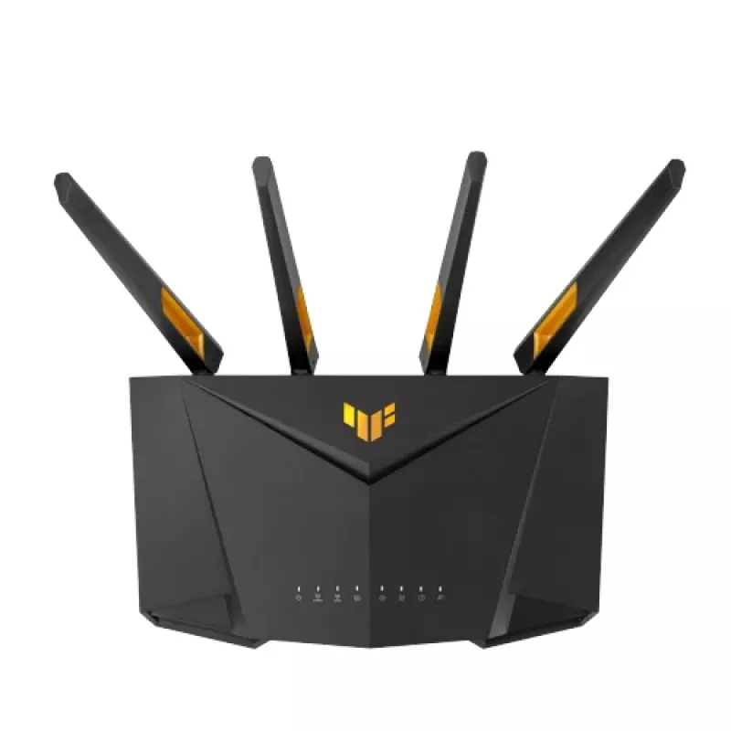 Router inalámbrico ASUS TUF Gaming AX3000 V2 Gigabit Ethernet de doble banda (2,4 GHz / 5 GHz) negro, naranja