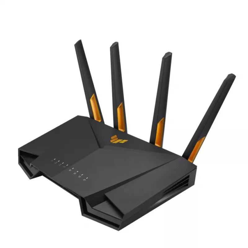 Router inalámbrico ASUS TUF Gaming AX3000 V2 Gigabit Ethernet de doble banda (2,4 GHz / 5 GHz) negro, naranja