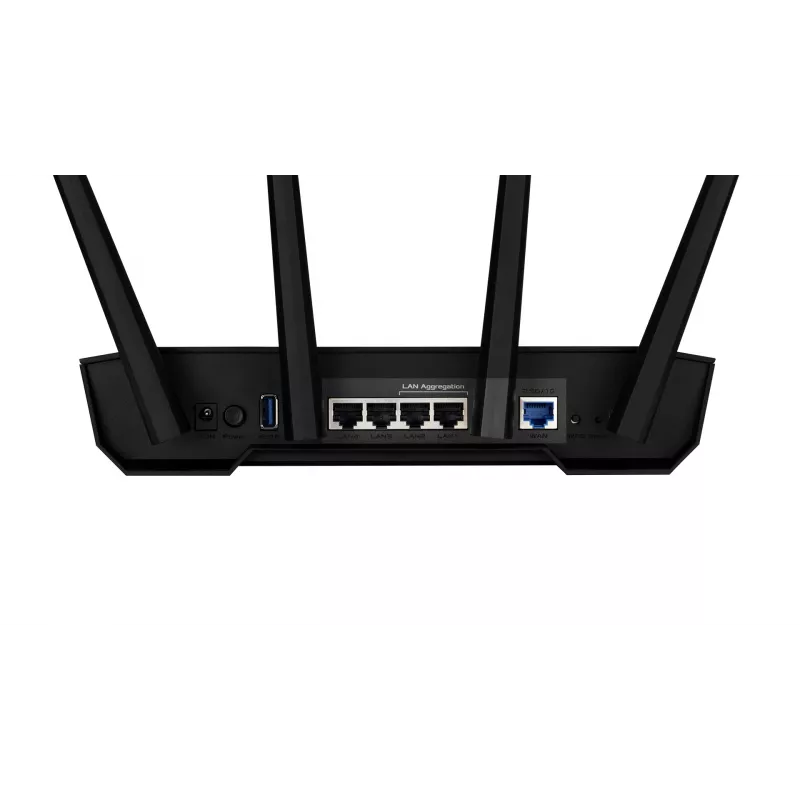 Router inalámbrico ASUS TUF Gaming AX3000 V2 Gigabit Ethernet de doble banda (2,4 GHz / 5 GHz) negro, naranja