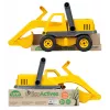 Excavadora Lena EcoActives 04211 plástico madera negro gris amarillo