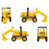 Excavadora Lena EcoActives 04211 plástico madera negro gris amarillo