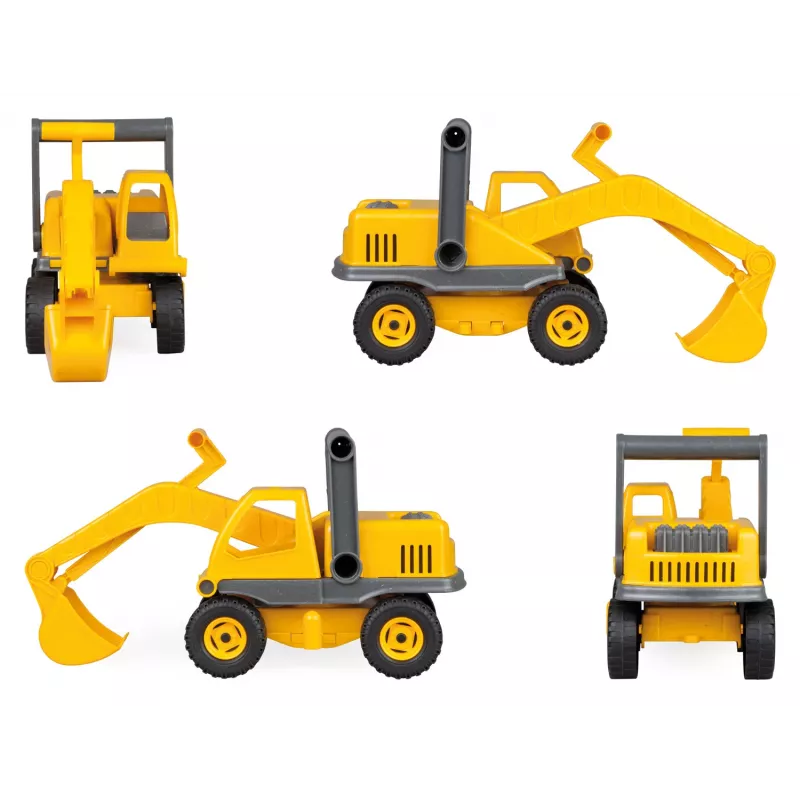 Excavadora Lena EcoActives 04211 plástico madera negro gris amarillo