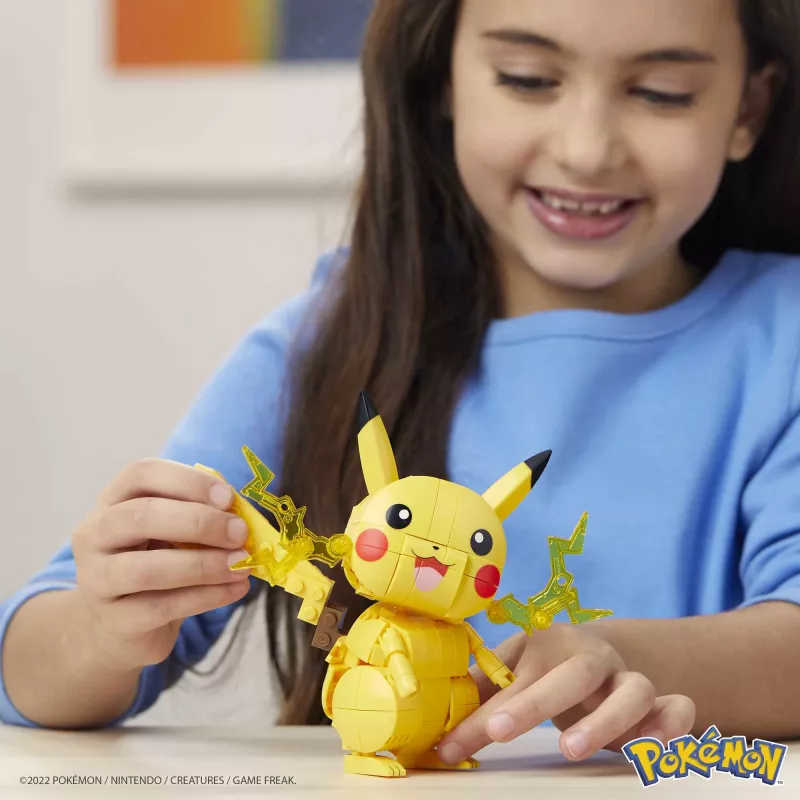 Set de construcción MEGA Pokémon Pikachu (211 piezas) con 1 figura de acción para niños