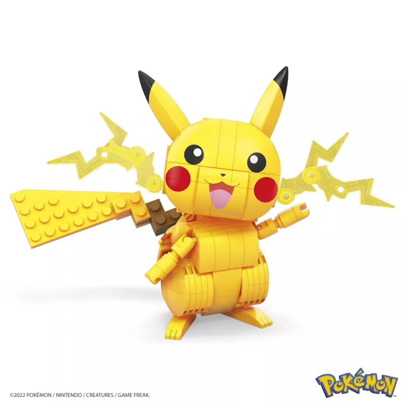 Set de construcción MEGA Pokémon Pikachu (211 piezas) con 1 figura de acción para niños