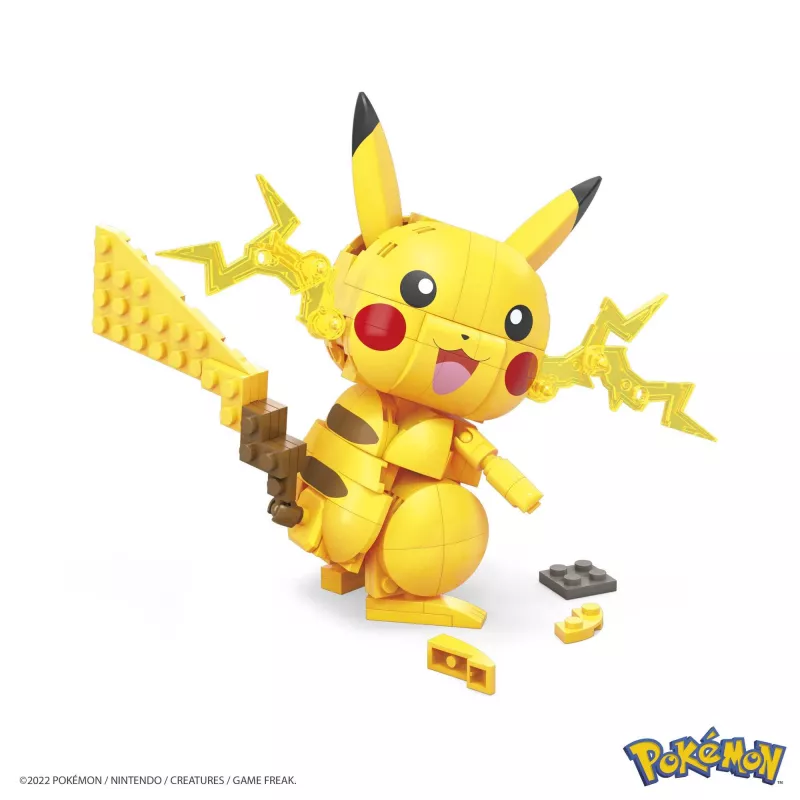 Set de construcción MEGA Pokémon Pikachu (211 piezas) con 1 figura de acción para niños